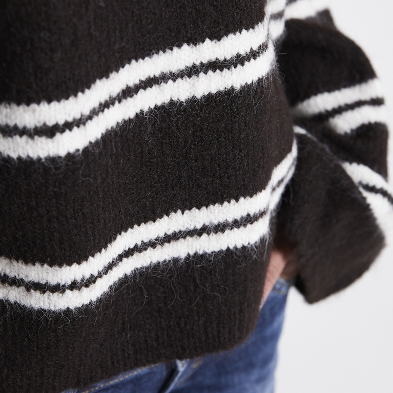Crew-neck knit sweater "Elena"